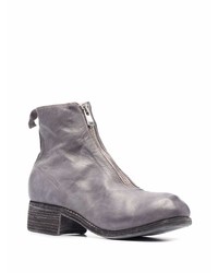 graue Chelsea Boots aus Leder von Guidi