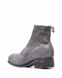 graue Chelsea Boots aus Leder von Guidi