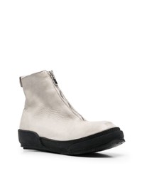 graue Chelsea Boots aus Leder von Guidi