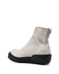 graue Chelsea Boots aus Leder von Guidi