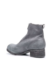 graue Chelsea Boots aus Leder von Guidi