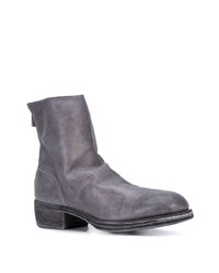 graue Chelsea Boots aus Leder von Guidi