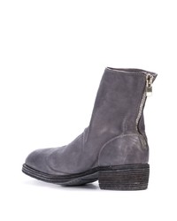 graue Chelsea Boots aus Leder von Guidi