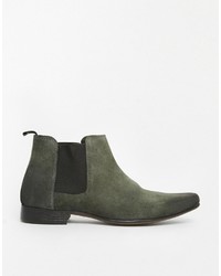 graue Chelsea Boots aus Wildleder von Asos