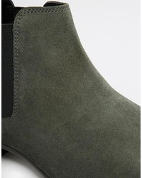 graue Chelsea Boots aus Wildleder von Asos