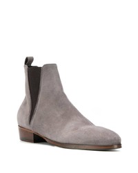 graue Chelsea Boots aus Wildleder von Leqarant