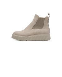 graue Chelsea Boots aus Wildleder von Tamaris