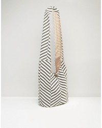 graue Taschen mit Chevron-Muster von South Beach