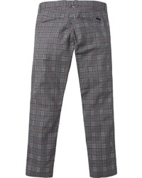 graue Chinohose mit Schottenmuster von edc by Esprit