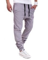 graue Chinohose von behype