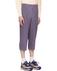 graue Chinohose von Homme Plissé Issey Miyake