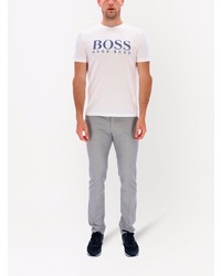 graue Chinohose von BOSS