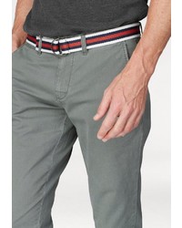 graue Chinohose von TOM TAILOR POLO TEAM