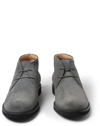 graue Chukka-Stiefel aus Wildleder von Tod's