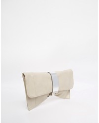 graue Clutch von Lipsy