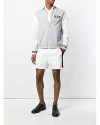 graue Collegejacke von Moncler