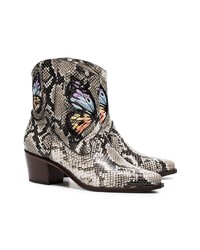 graue Cowboystiefel aus Leder von Sophia Webster