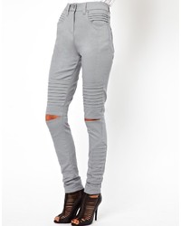 graue enge Hose von Asos