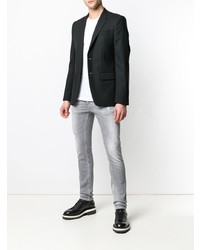 graue enge Jeans mit Destroyed-Effekten von DSQUARED2