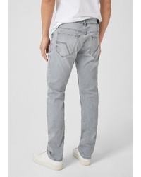 graue enge Jeans mit Destroyed-Effekten von Q/S designed by