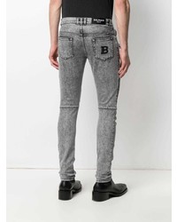 graue enge Jeans von Balmain