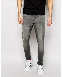 graue enge Jeans von Asos