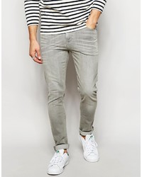 graue enge Jeans von Asos