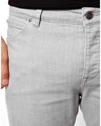 graue enge Jeans von Asos