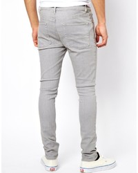 graue enge Jeans von Asos