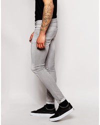 graue enge Jeans von Asos