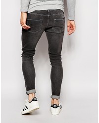 graue enge Jeans von Asos