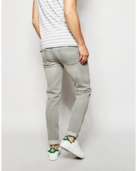 graue enge Jeans von Asos