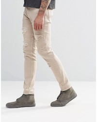 graue enge Jeans von Asos