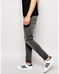 graue enge Jeans von Asos