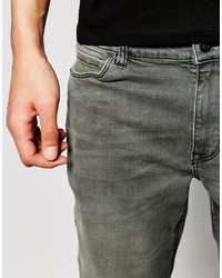 graue enge Jeans von Asos