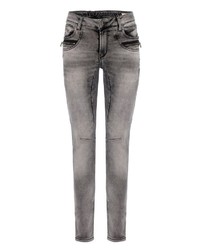 graue enge Jeans von Cipo & Baxx