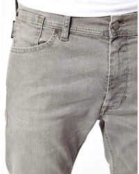 graue enge Jeans von Diesel