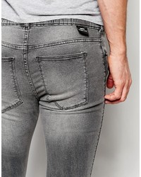 graue enge Jeans von Dr. Denim