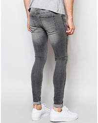 graue enge Jeans von Dr. Denim