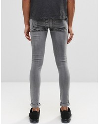 graue enge Jeans von Dr. Denim