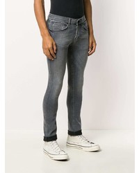 graue enge Jeans von Dondup