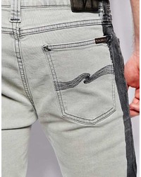 graue enge Jeans von Nudie Jeans