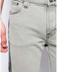 graue enge Jeans von Nudie Jeans