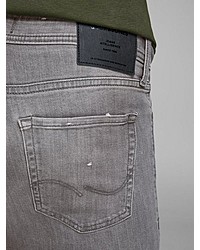 graue enge Jeans von Jack & Jones