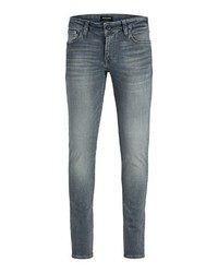 graue enge Jeans von Jack & Jones