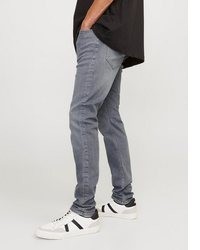 graue enge Jeans von Jack & Jones