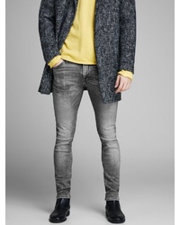 graue enge Jeans von Jack & Jones