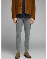 graue enge Jeans von Jack & Jones