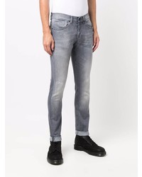 graue enge Jeans von Dondup