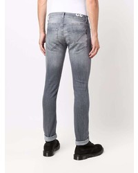 graue enge Jeans von Dondup